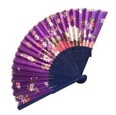 Indian Traditional Vintage Chinese Fan Color Purple • $12.85