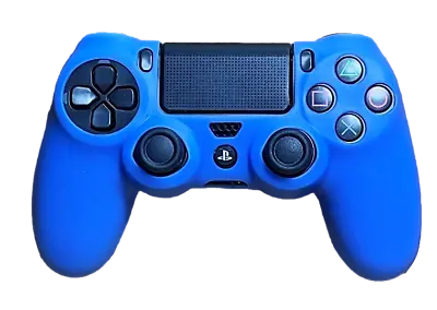 $8.90 • Buy Silicone Cover For PS4 Controller Case Skin - Blue