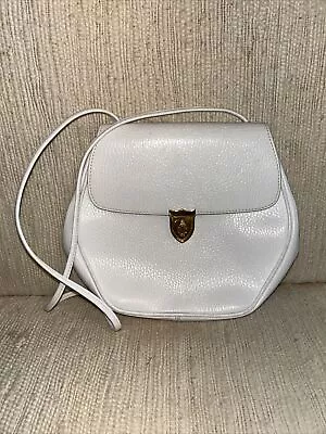 VTG MARK CROSS White Leather Shoulder Bag Italy • $69.99