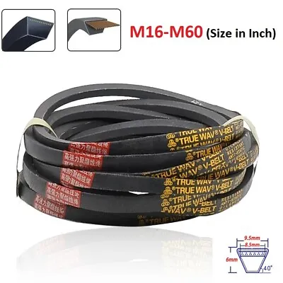 M SECTION V BELT SIZE M16-M60 (Size In Inch) V BELT 9.5MM X 6MM VEE BELT • £3.59