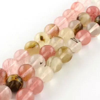 Beads - 8mm - Tigerskin - Glass - Round - Hole 1mm - 48Pcs • $2.48