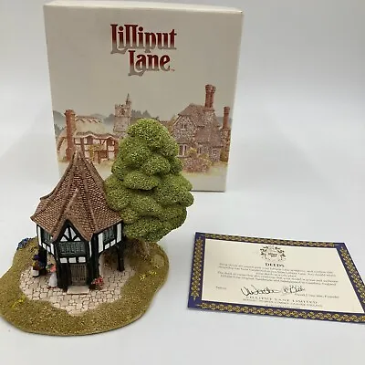 Lilliput Lane - Flower Sellers At Market Hand Made 1995 With Box And Deeds • £12