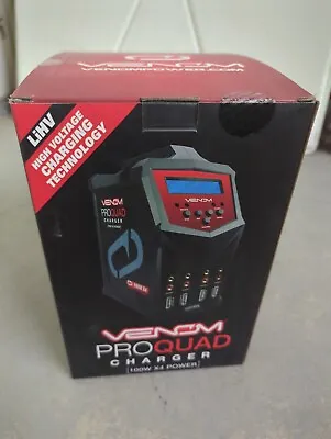 Venom Pro Quad 100W 7A 4-Port AC/DC LiPo LiHV & NiMH Battery Balance Charger • $229.95