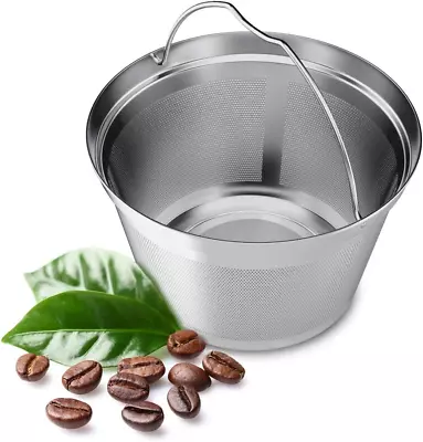 Reusable Coffee Filter 4-5 Cup Basket Stainless Steel For Mr.Coffee Makers/Brew • $14.99