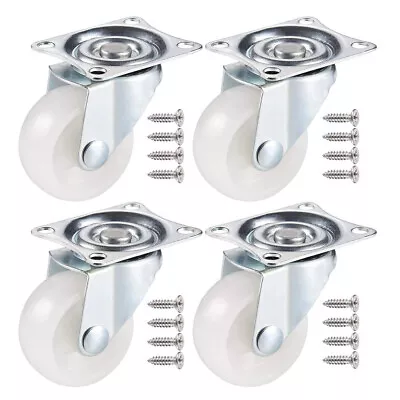 £7.99 • Buy 4PCS Swivel Castor Wheels Trolley Casters For Furniture