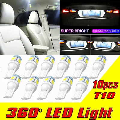 10x White T10/921/194 SMD LED Interior RV Camper Trailer Light Bulbs 12V • $6.99