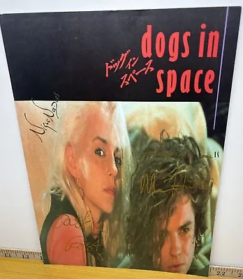 1986 Dogs In Space Signed Movie Program Michael Hutchence INXS Autographed VTG • $700