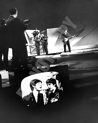 FEB 1964 The Beatles The Ed Sullivan Show McCartney Harrison Close Up 8x10 Photo • $11.99