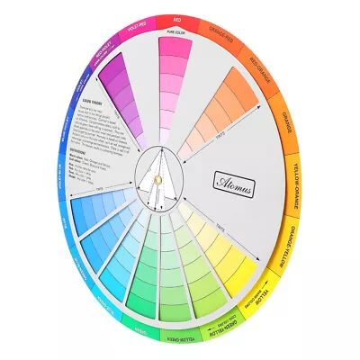  Paint Mixing Learning Guide Rotatable Color Wheel Chart Book The Circle • £6.79