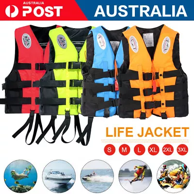 Adults Kid Life Jackets Watersport Ski Buoyancy Aid Kayak Sailing Boating Jacket • $21.59