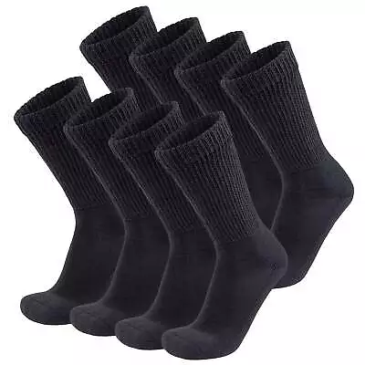 Diabetic Slipper Socks Extra Thick Cotton Cushioned Crew Socks (Size 10-13) • $19.99