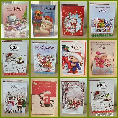 Cute Family Christmas Cards • £1