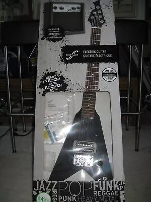 First Act ME-276 Black Flying V Guitar W/ Amp And Gig Bag In Original Box • $197.10