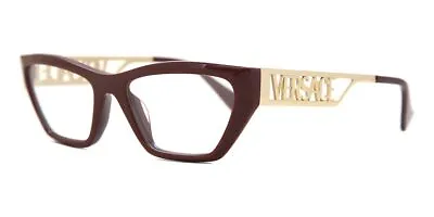 Versace Eyeglasses VE3327U 5381 53mm Bordeaux / Demo Lens • $109.95