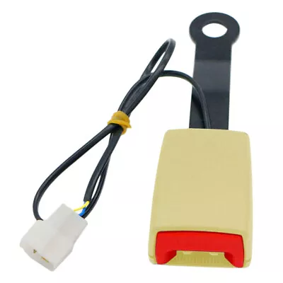 7/8  Car Front Seat Belt Buckle Padding Socket Plug Connector W/Warning Cable • $13.99