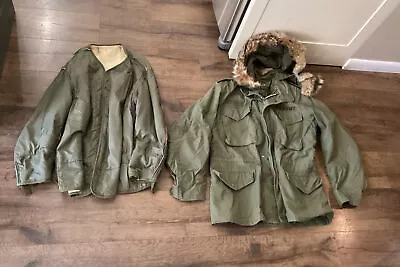 Original US Army Korean War M1951 M51 Fishtail Parka W/ Extra Liner & Hood • $500