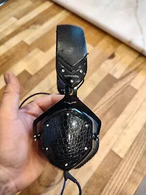 V-Moda Crossfade  Black Leather Over Ear Wired Headphones  • $50