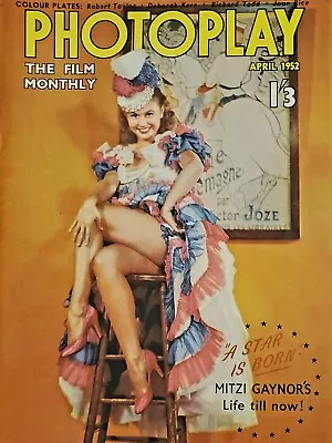 Photoplay April 1952  Vera-ellen Mitzi Gaynor Jane Russell Elizabeth Taylor • £5.50