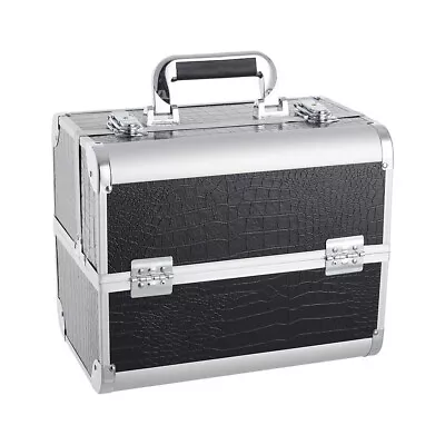 Pro Aluminum Makeup Travel Cases Jewelry Box Cosmetic Organizer Train Storage UK • £19.95