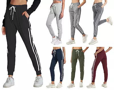 Women Cotton Sweatpants Lounge Drawstring Pants Gym Workout Stretch Joggers • $17.99