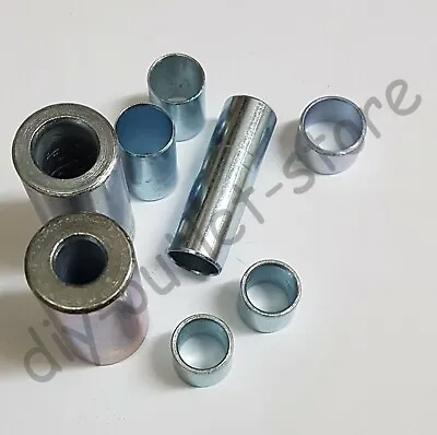 8mm 12mm ID STEEL METAL BUSH SPACER SLEEVE DISTANCE TUBE ROUND MANY SIZE HOLLOW • £9.99