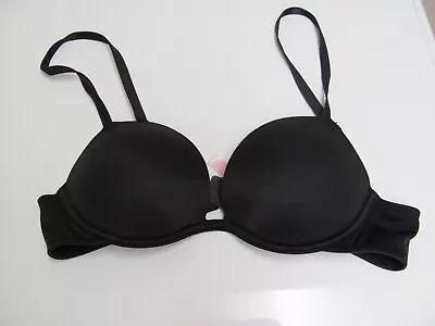 VICTORIA'S SECRET PINK Wear Everywhere Underwire Push Up Bra Black Size 34A • $13