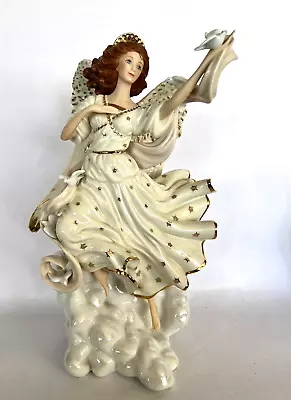 Lenox Millennium Messenger Angel Figurine W/Doves LE Pristine Condition 12 TN560 • £91.69