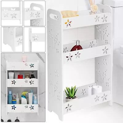 £13.39 • Buy Carved Floating Wall Mount Bathroom Storage Rack Display Shelf Shower Caddy