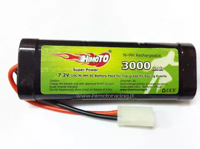 Nimh 3000mAh 7.2V Rechargeable Battery Tamiya RC Car Boats HIMOTO • $23.09