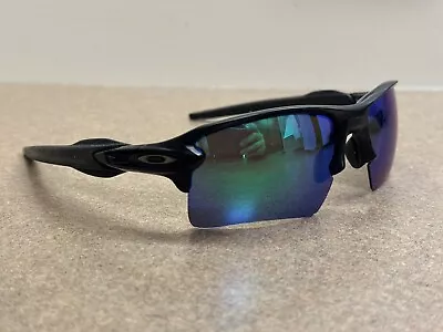 Oakley OO9188-58 Flak 2.0 XL  Black Iridium Frame With Purple Green Lenses #267 • $80