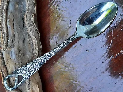 Sterling Silver R.W. & S Wallace Tropical Floral Demitasse Spoon No Monogram • $25