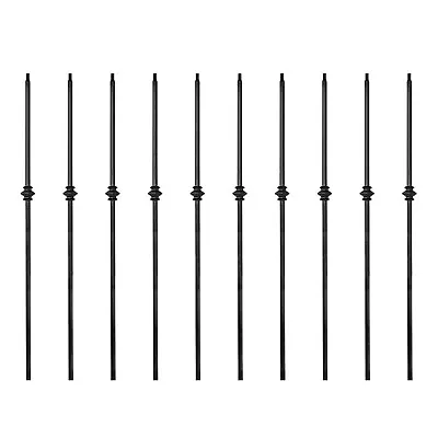 10* 1/2  Iron Balusters Single Knuckle Twist Spindles Metal Stair Parts Hollow • $67.97