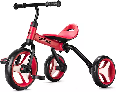 YGJT 4 In 1 Tricycle For Toddlers Age 2-5 Folding Kids Trike Tricycles Toddler • $95.63