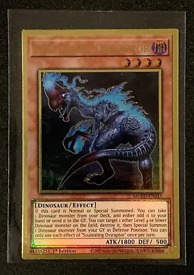 Souleating Oviraptor | MGED-EN015 | Gold Rare | 1st Edition | YuGiOh TCG • £4.95