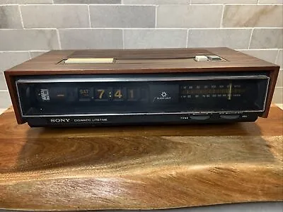 Vintage Sony Digimatic Lifetime Digital Clock RADIO TFM-C770W - Just Radio Works • $35