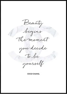 DESIGNER FASHION QUOTE Vogue Prada POSTER WALL ART CANVAS • £2.79