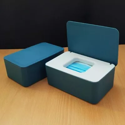 1PC Wet Wipe Dispenser Holder Tissue Storage Box Case With Lid For Home Office • £8.59