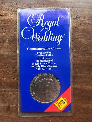 The Royal Wedding Charles & Diana Commemorative Crown 29 July 1981 Royal Mint • £2.99