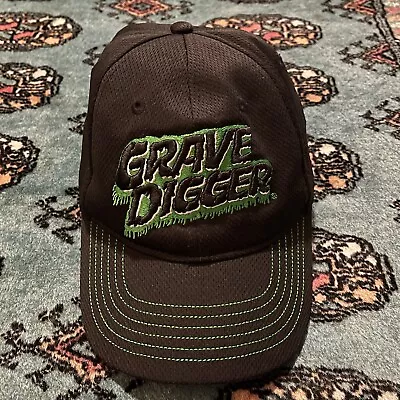 Monster Jam Grave Digger Adult Cap Hat Black Green Monster Trucks • $14.99