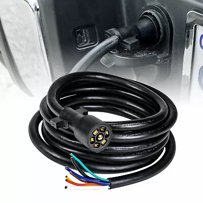 12ft 10-14 AWG 7 Pin Trailer Plug Cord Wire Harness Cable For Trailer RV Wiring • $39.95