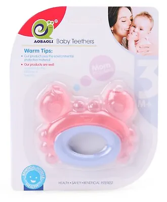 £2.99 • Buy Non Toxic Baby Teething Ring Duck Crab Chill & Sooth Teether Child 3+ Months