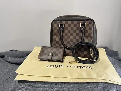 $1300 • Buy Louis Vuitton Damier Ebene Brera Brown ( Comes With Free Wallet & Strap)