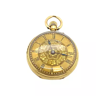 Antique 18ct Yellow Gold Victorian Thomas Russell & Sons Pocket Watch • £2250