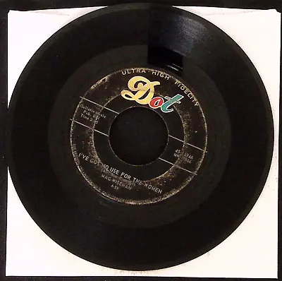 Mac Wiseman Jimmy Brown The Newsboy/i've Got No Use For The.. Vinyl 45 Vg 42-188 • $4.96