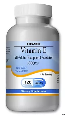 Vitamin E 1000iu High Potency 120 Capsules Supporting Your Wellness Journey • $17.91