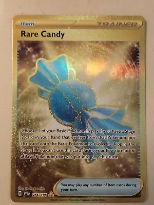 Rare Candy 256/198 Secret Golden Rare Scarlet & Violet Pokemon TCG Near Mint • $2