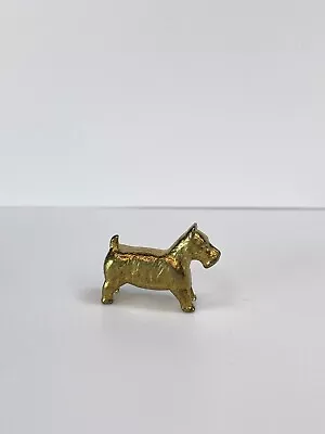 Monopoly Replacement Token Gold Brass Tone Monopoly Scottie Dog • $5.99