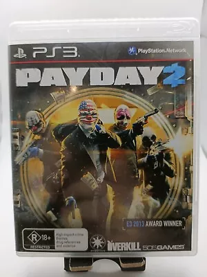 Payday 2 Sony PlayStation 3 VGC COMPLETE WITH MANUAL  • $8.95