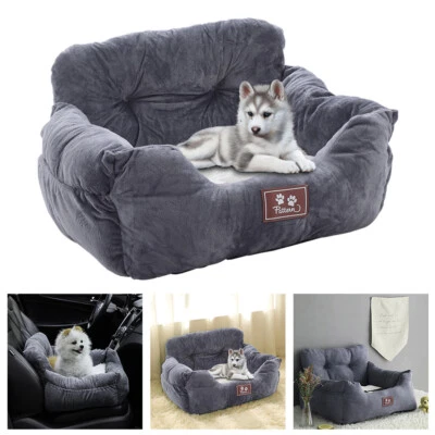 £23.94 • Buy Travel Dog Car Seat Pet Booster Seat Bed Carrier With Seat Belt Adjustable Strap