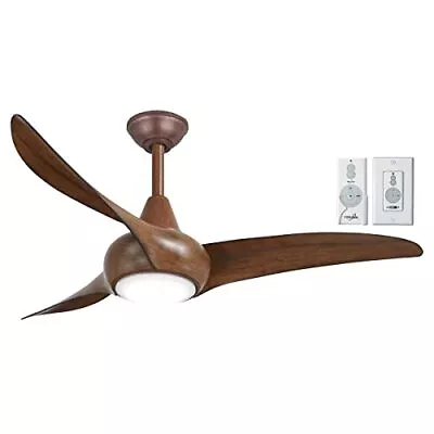 Minka-Aire F845-DK Light Wave 44  Ceiling Fan With LED Light In Distressed Koa • $269.95